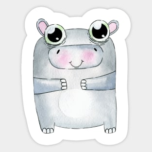 Hippopotamus Sticker